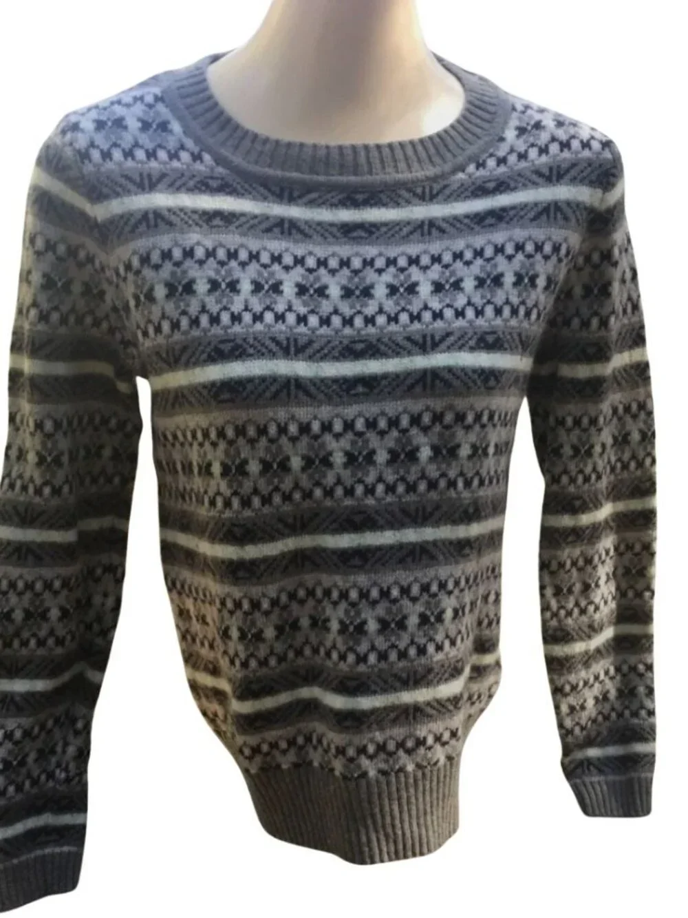 J. Crew Fair Isle Wool Blend Sweater - S